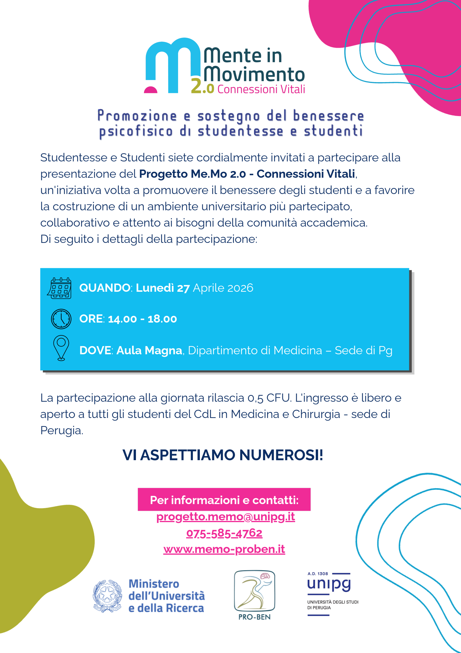 Progetto Me.Mo 2.0 - Connessioni Vitali