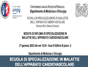 SEDUTA DI DIPLOMA DI SPECIALIZZAZIONE IN MALATTIE DELL’APPARATO CARDIOVASCOLARE