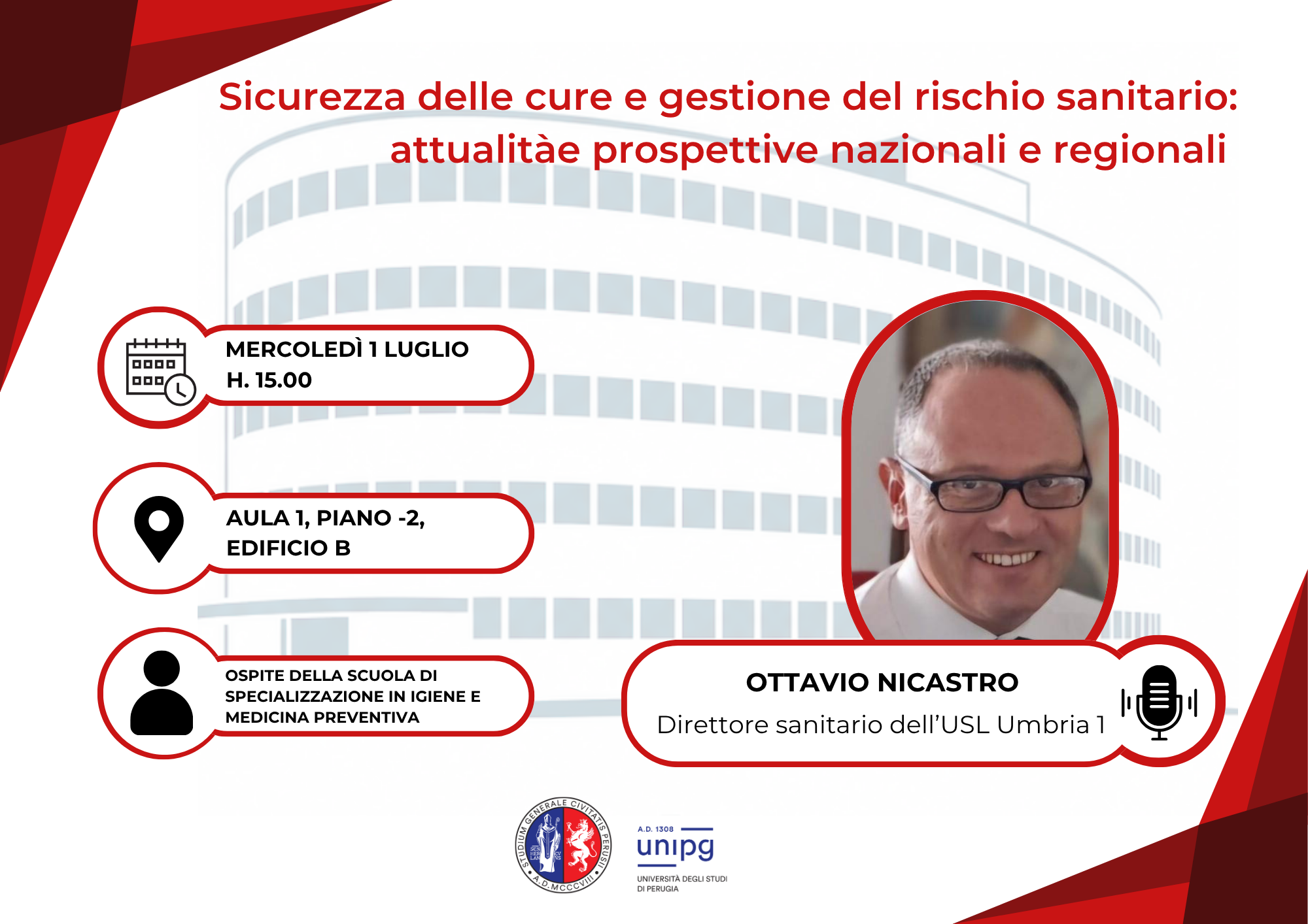 Sicurezza delle cure e gestione del rischio sanitario: attualit&agrave; e prospettive nazionali e regionali