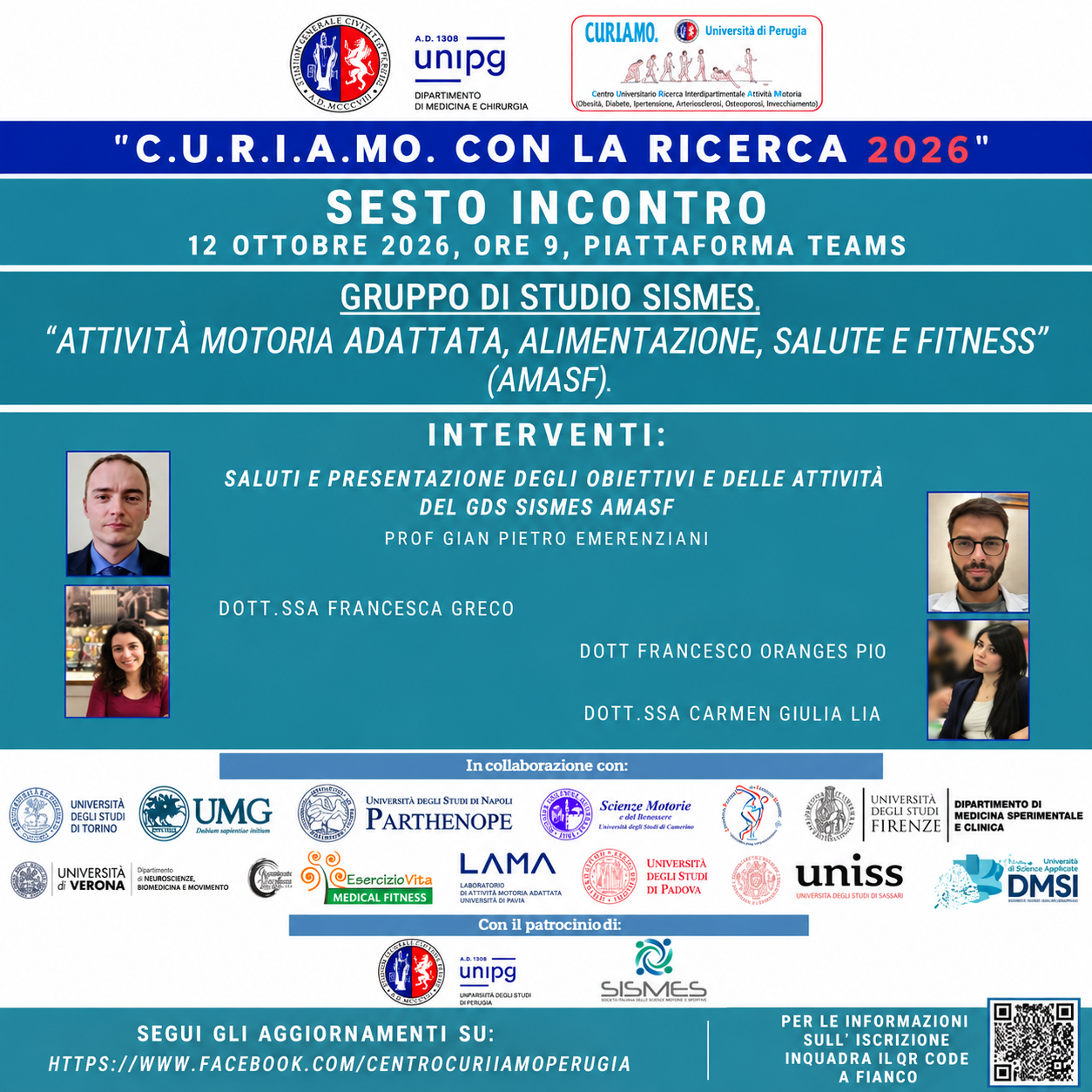  "C.U.R.I.A.Mo. con la Ricerca 2026": SESTO INCONTRO